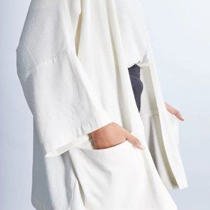Jaime and the Jones Raw Silk Oversized Cardigan/Haori